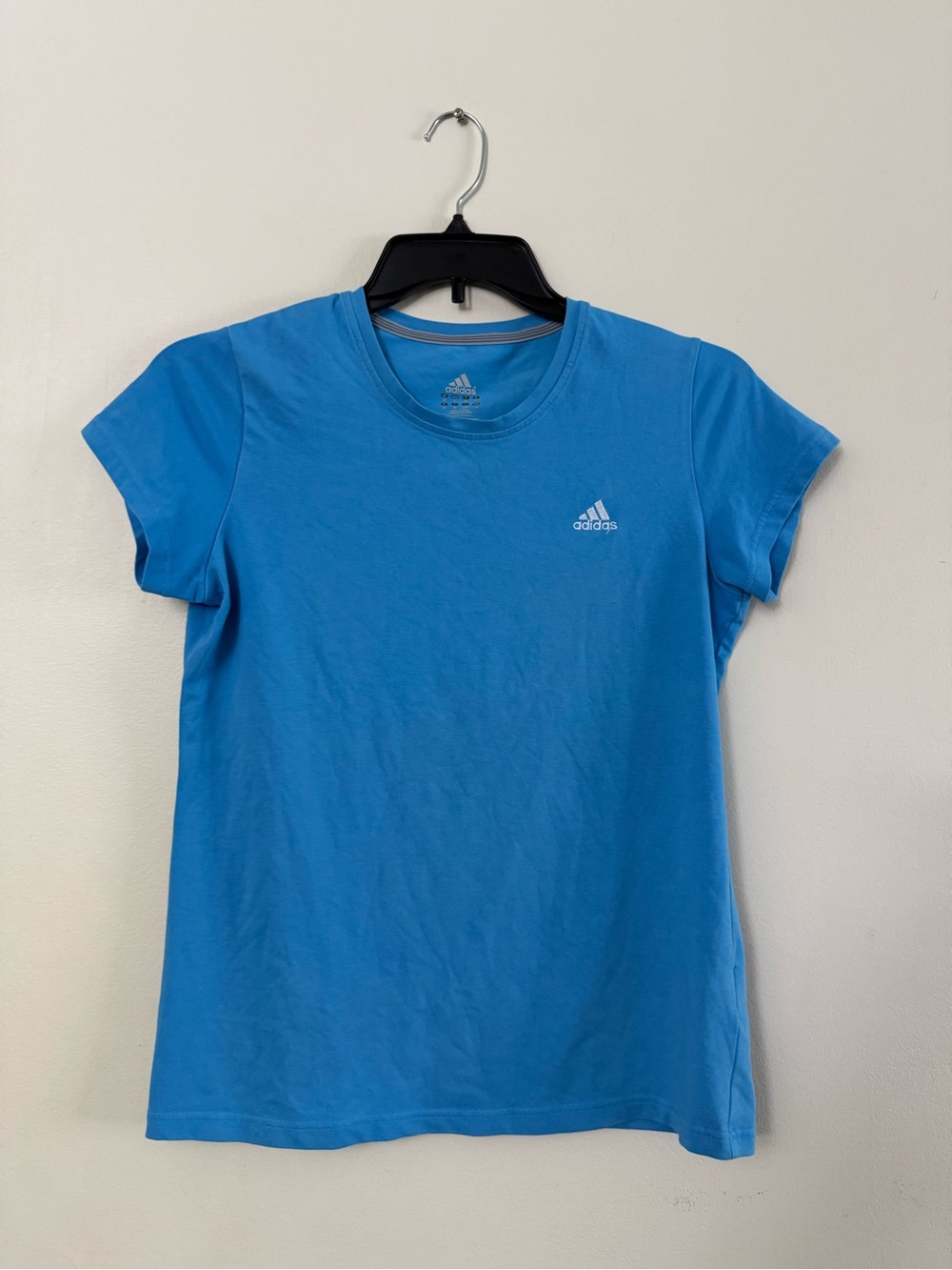 adidas Bright Blue Women's Short Sleeve Athletic Tee